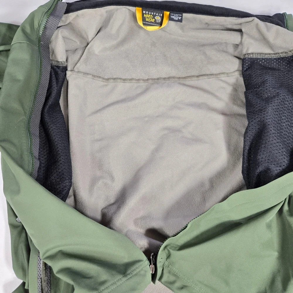 Mountain Hardwear Conduit Softshell Jacket Men's M Olive Full Zip Gorpcore Olive